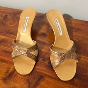 Vintage Callamu Manolo Blahnik in snakeskin